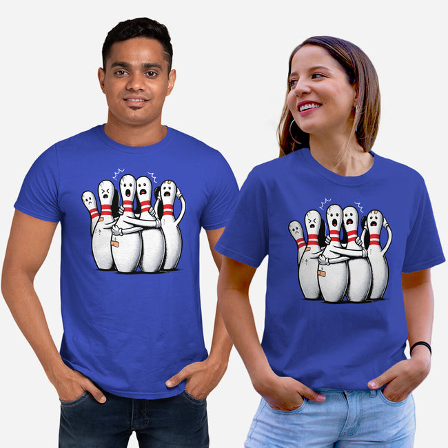 Panic At The Bowling Alley-Unisex-Basic-Tee-GoshWow