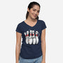 Panic At The Bowling Alley-Womens-V-Neck-Tee-GoshWow