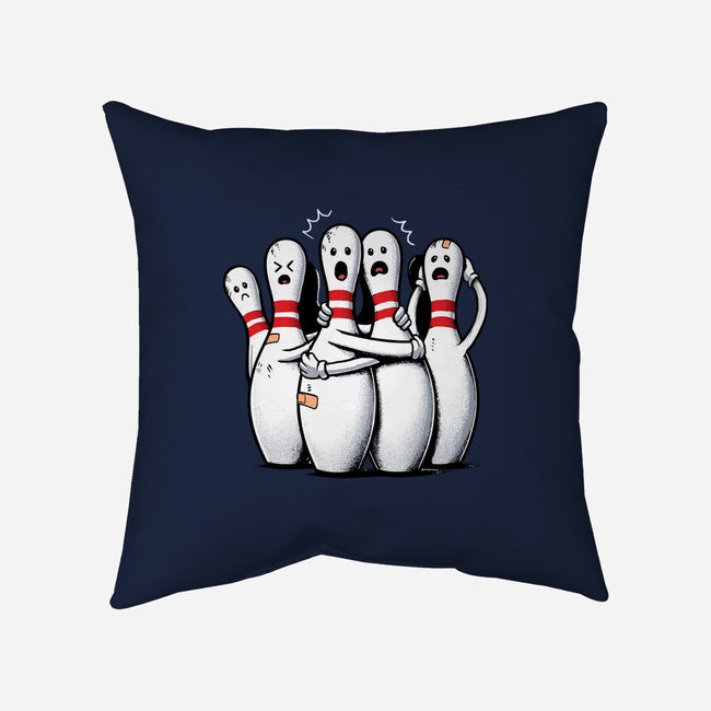 Panic At The Bowling Alley-None-Removable Cover-Throw Pillow-GoshWow