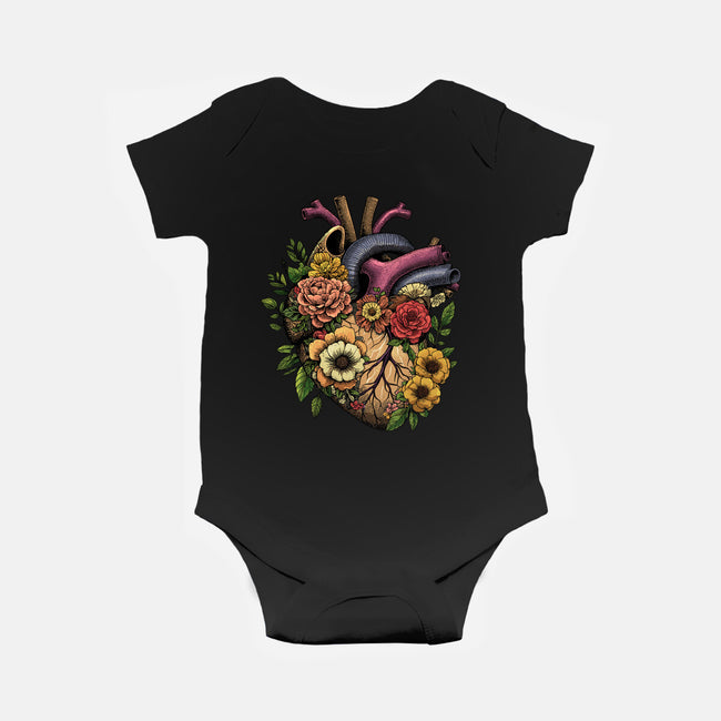 Bloomin Heart-Baby-Basic-Onesie-GoshWow