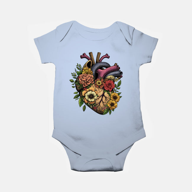 Bloomin Heart-Baby-Basic-Onesie-GoshWow