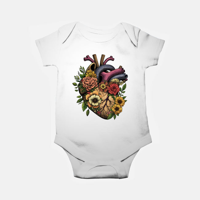 Bloomin Heart-Baby-Basic-Onesie-GoshWow