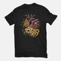 Bloomin Heart-Womens-Fitted-Tee-GoshWow