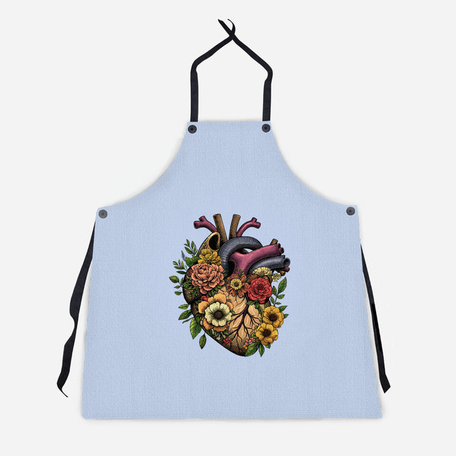 Bloomin Heart-Unisex-Kitchen-Apron-GoshWow