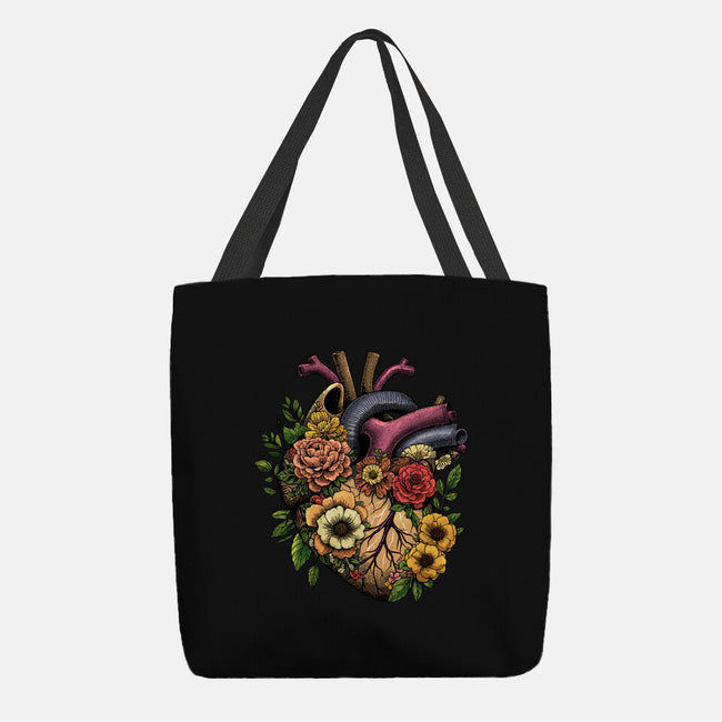 Bloomin Heart-None-Basic Tote-Bag-GoshWow