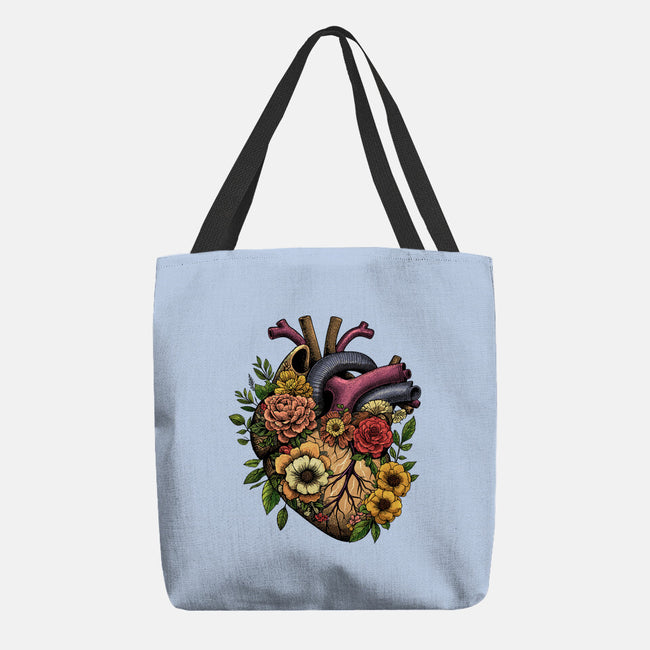 Bloomin Heart-None-Basic Tote-Bag-GoshWow