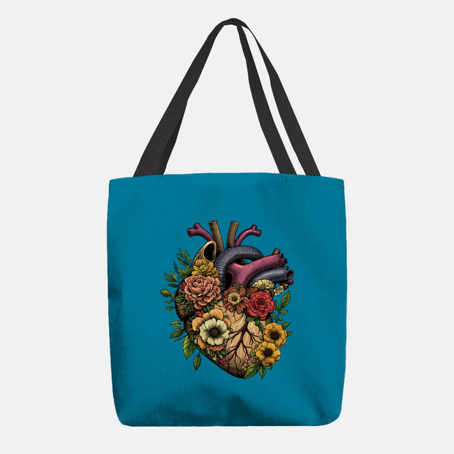 Bloomin Heart-None-Basic Tote-Bag-GoshWow