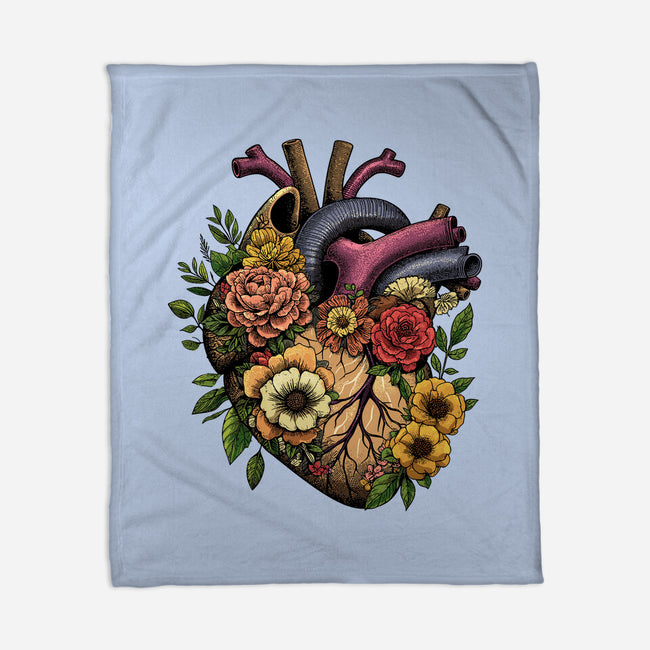 Bloomin Heart-None-Fleece-Blanket-GoshWow