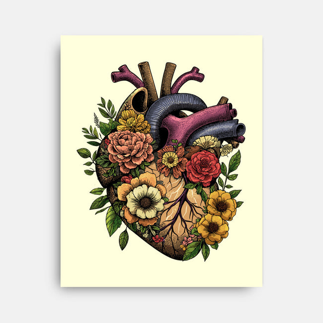 Bloomin Heart-None-Stretched-Canvas-GoshWow