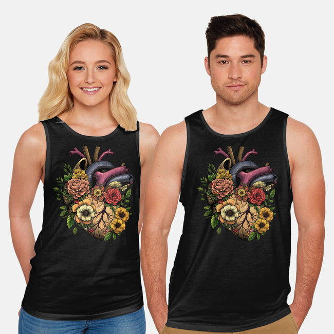 Bloomin Heart-Unisex-Basic-Tank-GoshWow