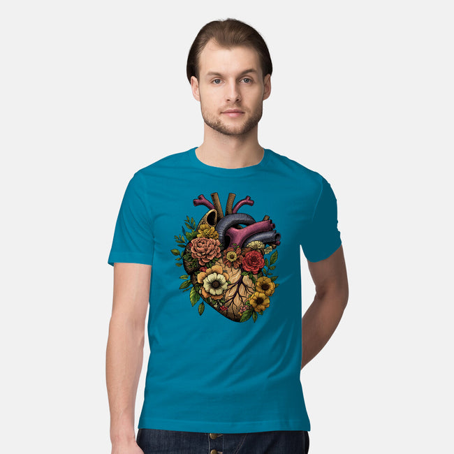 Bloomin Heart-Mens-Premium-Tee-GoshWow