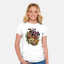 Bloomin Heart-Womens-Fitted-Tee-GoshWow