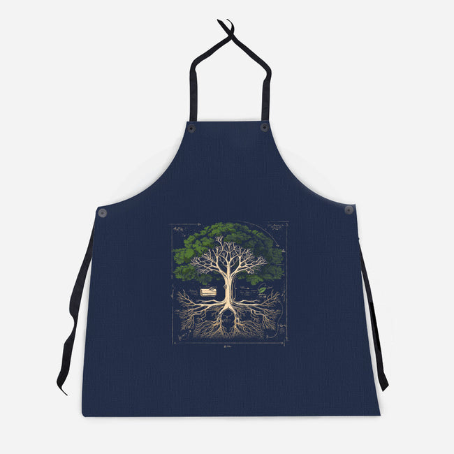 Tree Anatomy-Unisex-Kitchen-Apron-GoshWow