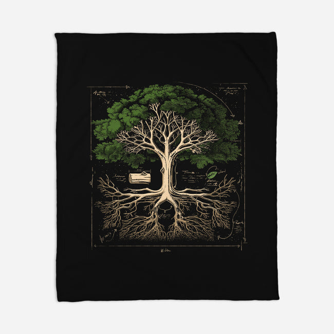 Tree Anatomy-None-Fleece-Blanket-GoshWow