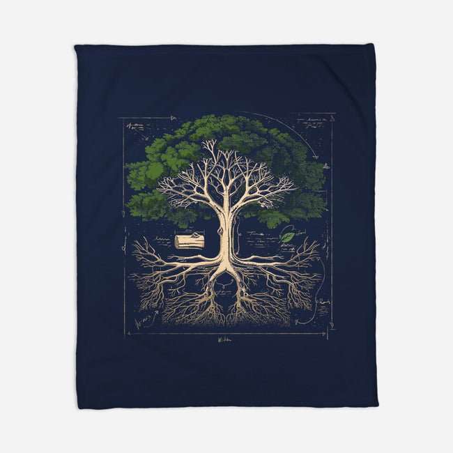 Tree Anatomy-None-Fleece-Blanket-GoshWow