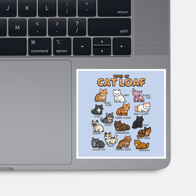 Types Of Cat Loaf-None-Glossy-Sticker-Wowsome