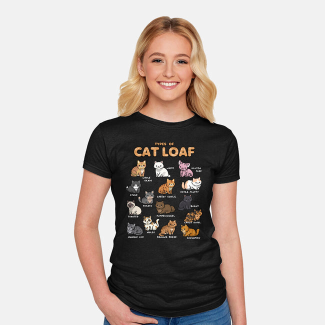 Types Of Cat Loaf-Womens-Fitted-Tee-Wowsome