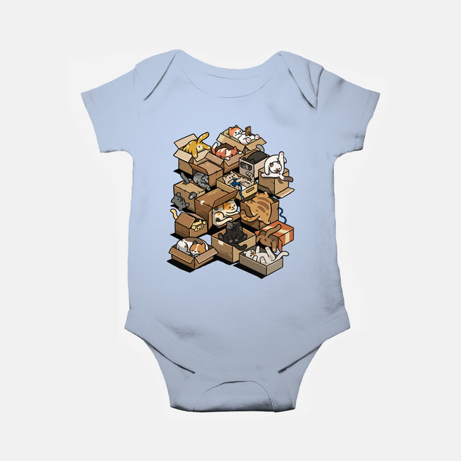 Cardboard Cats-Baby-Basic-Onesie-Wowsome