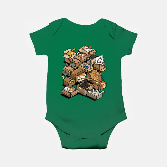 Cardboard Cats-Baby-Basic-Onesie-Wowsome