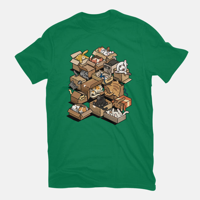 Cardboard Cats-Mens-Basic-Tee-Wowsome