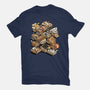 Cardboard Cats-Womens-Fitted-Tee-Wowsome