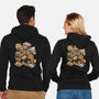 Cardboard Cats-Unisex-Zip-Up-Sweatshirt-Wowsome