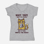 Duct Tape Can Muffle The Sound-Womens-V-Neck-Tee-kg07