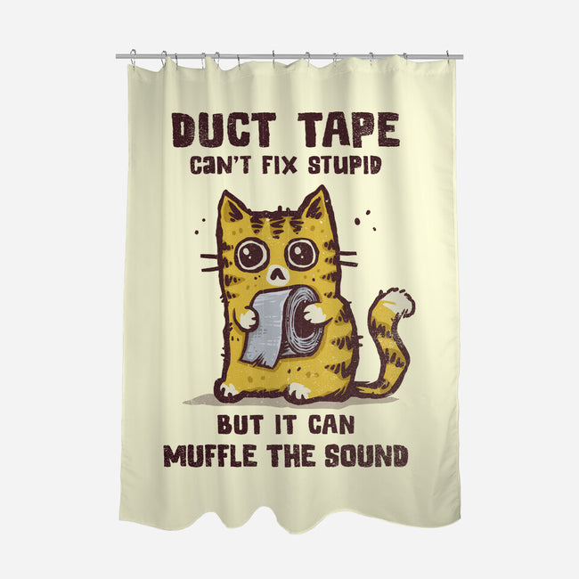 Duct Tape Can Muffle The Sound-None-Polyester-Shower Curtain-kg07