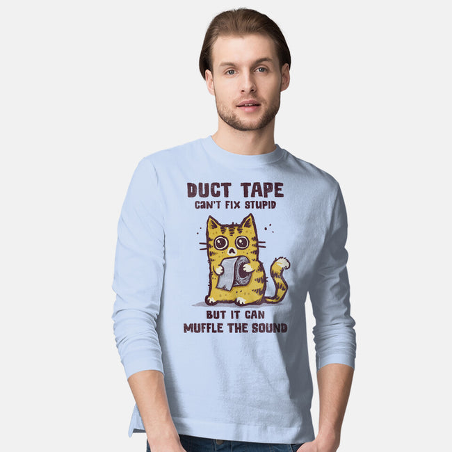 Duct Tape Can Muffle The Sound-Mens-Long Sleeved-Tee-kg07