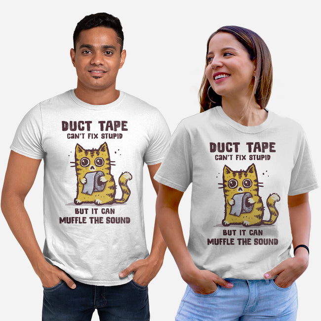 Duct Tape Can Muffle The Sound-Unisex-Basic-Tee-kg07