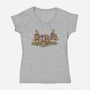 Browncoat Beagle-Womens-V-Neck-Tee-kg07