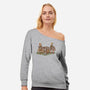 Browncoat Beagle-Womens-Off Shoulder-Sweatshirt-kg07