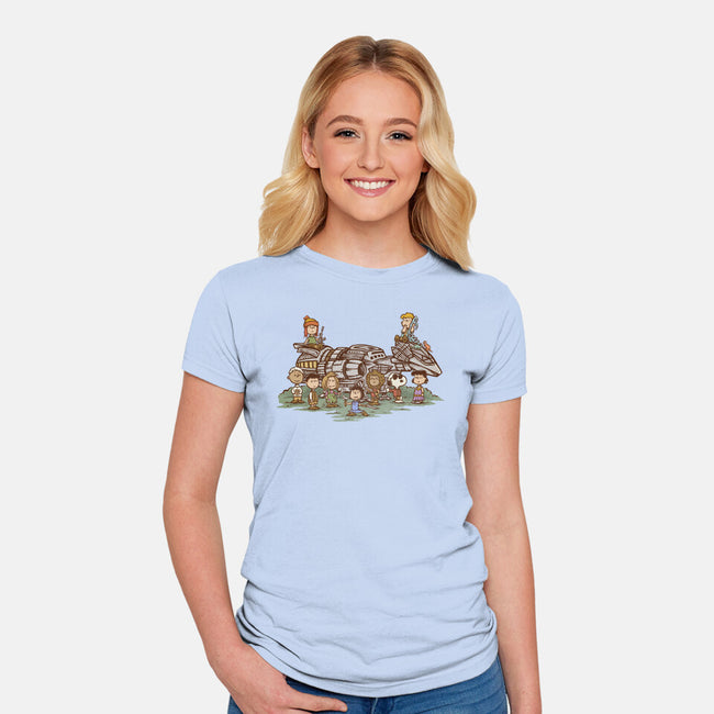 Browncoat Beagle-Womens-Fitted-Tee-kg07