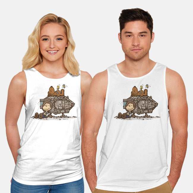 The Lazy Beagle-Unisex-Basic-Tank-kg07