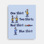 Red Shirt Blue Shirt-None-Stretched-Canvas-kg07