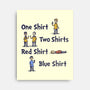 Red Shirt Blue Shirt-None-Stretched-Canvas-kg07