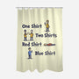 Red Shirt Blue Shirt-None-Polyester-Shower Curtain-kg07