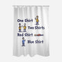 Red Shirt Blue Shirt-None-Polyester-Shower Curtain-kg07