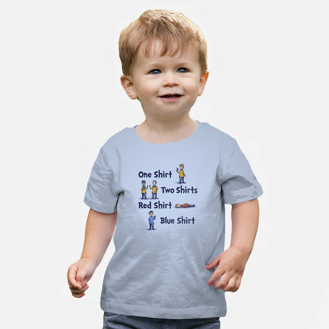 Red Shirt Blue Shirt-Baby-Basic-Tee-kg07