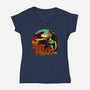 The Lost Valley-Womens-V-Neck-Tee-daobiwan