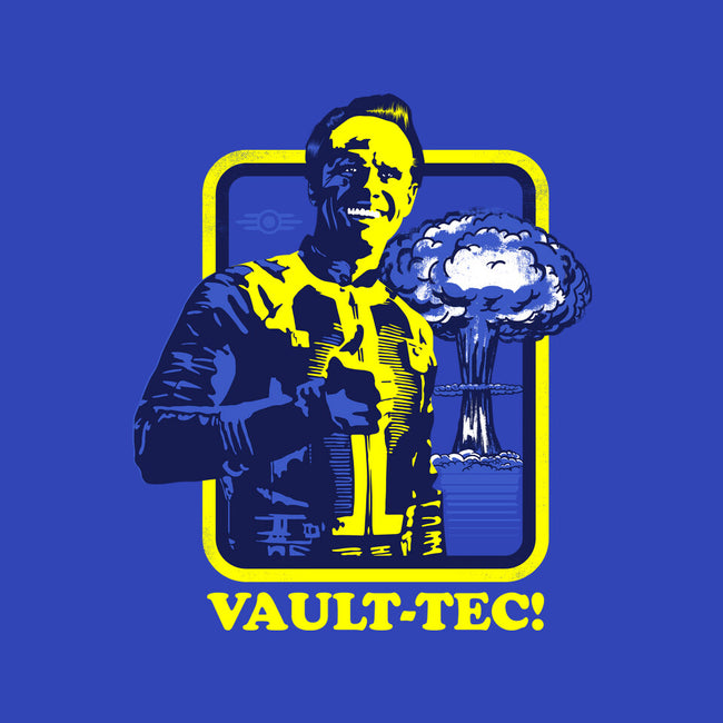 Vault Tec Coop-Womens-V-Neck-Tee-rocketman_art