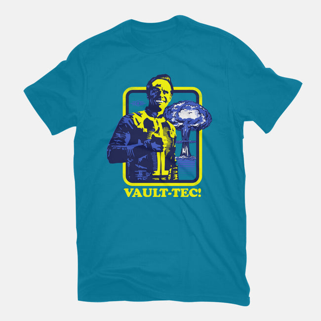 Vault Tec Coop-Mens-Basic-Tee-rocketman_art