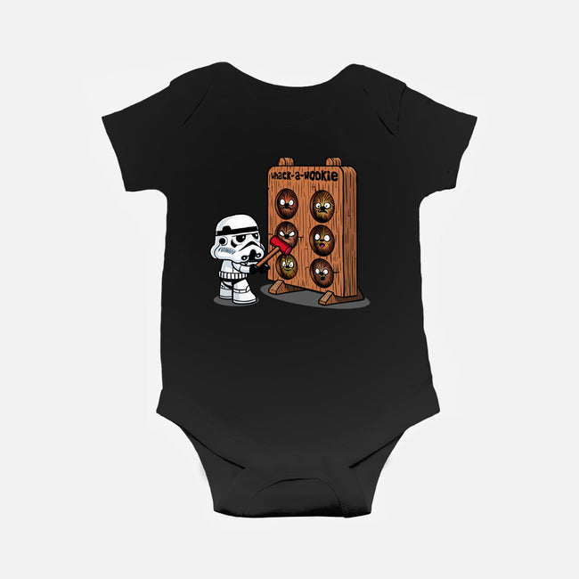 Whack A Wookie-Baby-Basic-Onesie-MelesMeles