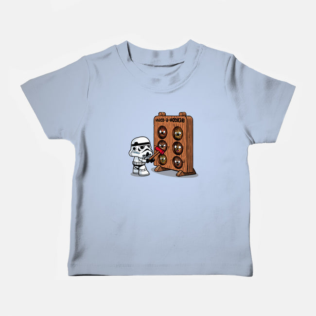 Whack A Wookie-Baby-Basic-Tee-MelesMeles