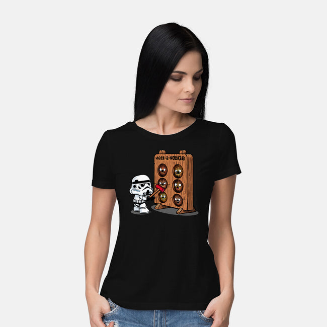 Whack A Wookie-Womens-Basic-Tee-MelesMeles