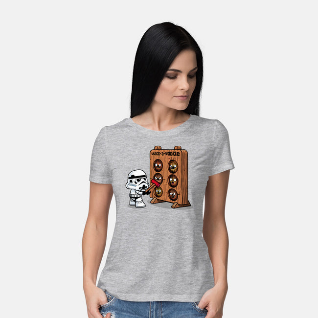 Whack A Wookie-Womens-Basic-Tee-MelesMeles