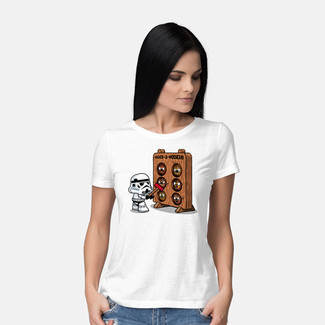 Whack A Wookie-Womens-Basic-Tee-MelesMeles