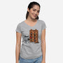 Whack A Wookie-Womens-V-Neck-Tee-MelesMeles