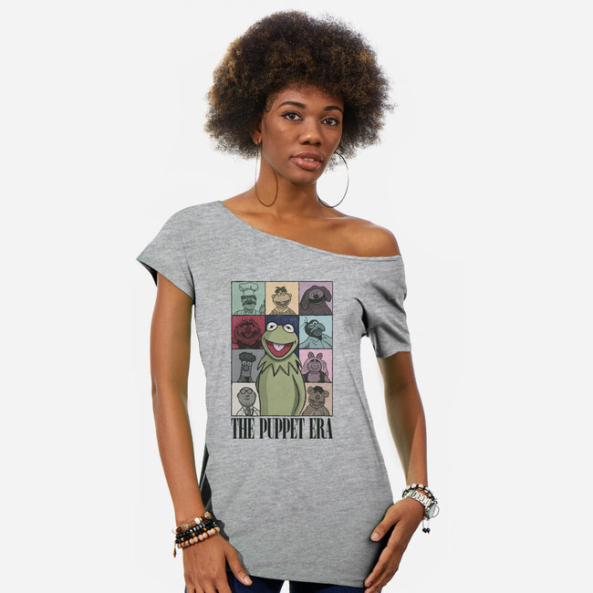 The Puppet Era-Womens-Off Shoulder-Tee-NMdesign