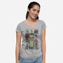 The Puppet Era-Womens-V-Neck-Tee-NMdesign